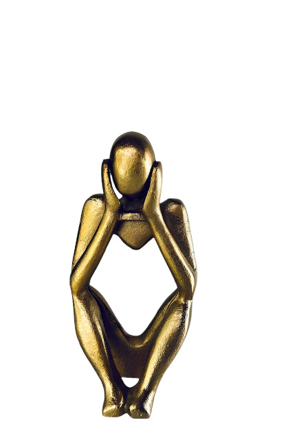 The Thinker Gold Sculpture