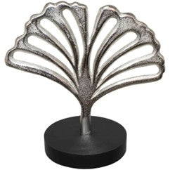 Silver decor gingko leaf
