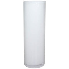 White cylinder vase