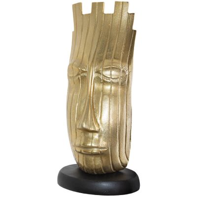 Rre Gold Face Sculpture